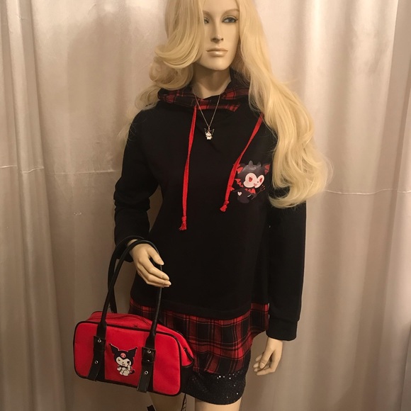 Adorable vintage y2k hoodie and necklace set ❤️✨💀 - Picture 3 of 15